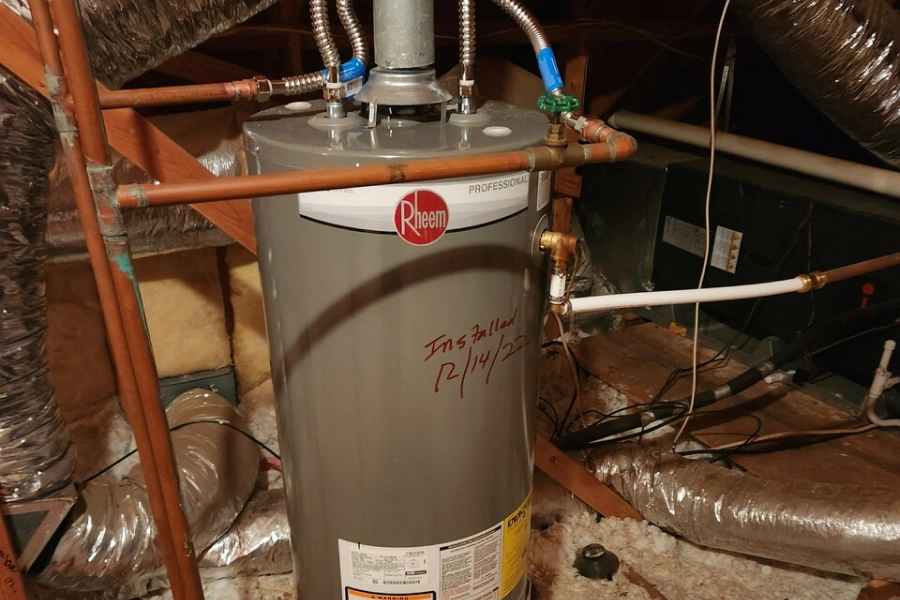 water heater installed in a residential house glenmora la